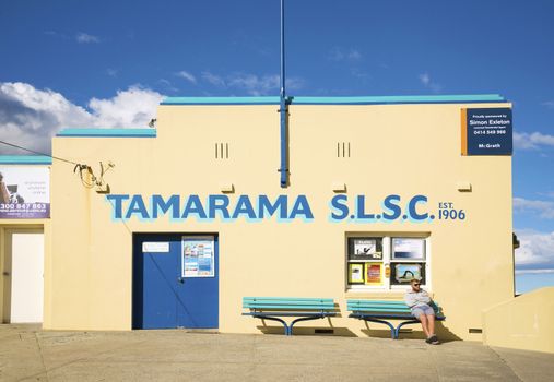 tamarama beach lifesavers club building in bondi sydney australia