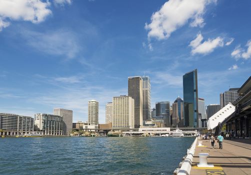 sydney harbour skyline in australia by day