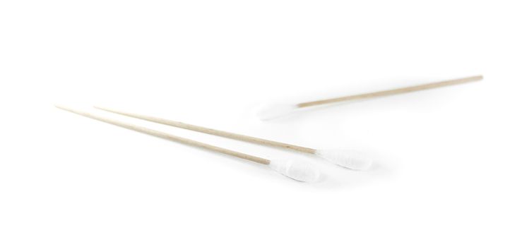 Cotton swabs for pet isolated