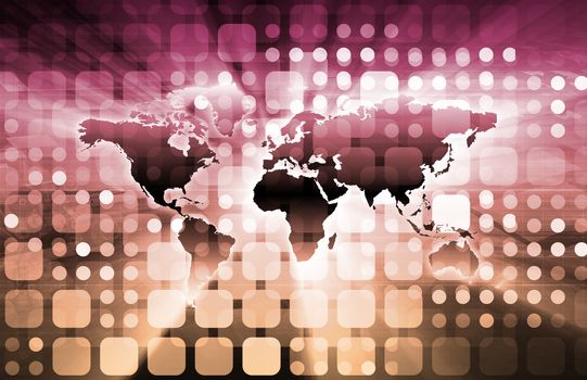 Technology Concept with a Data Information Online