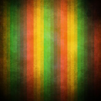 Multicolor Sunbeams grunge background. A vintage poster.