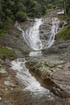 Landscape of Iskandar waterfall in Cameron Highlands Malaysia