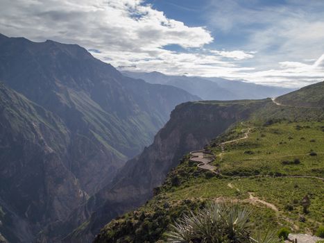 Colca canyon condor view point, Arequipa, Peru.