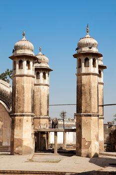 ancient well in nawalgarh city rajasthan state in india