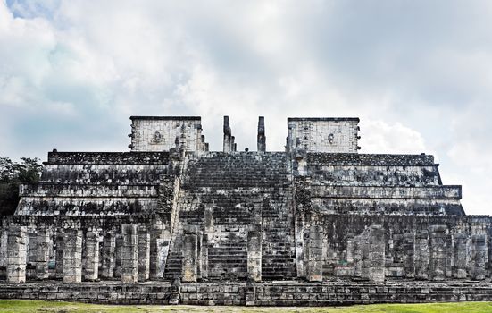 temple of the jaguar warrior of Chichen Itza in the yucatan was a Maya city and one of the greatest religious center and remains today one of the most visited archaeological sites