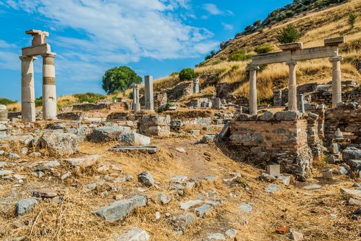 Ephesus ancient greek ruins in Anatolia Turkey