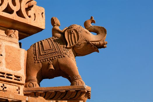 jain temple of amar sagar near jaisalmer in rajasthan state in indi