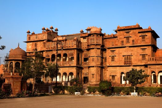 Junagarh Fort in city of Bikaner rajasthan state in india