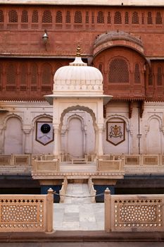 Junagarh Fort in city of Bikaner rajasthan state in indi