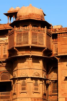 Junagarh Fort in city of Bikaner rajasthan state in india