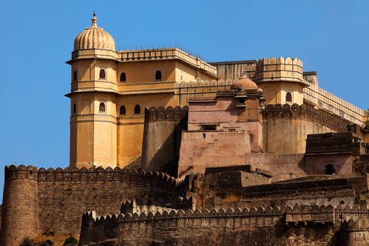 kumbhalgarh Fort near ranakpur in rajasthan state in india