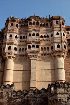 Meherangarh Fort in the beautiful city of jodhpur in rajasthan state in indi