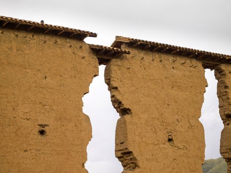 Temple of Wiracocha, an Inca archaeological site in the Cusco region in Peru.