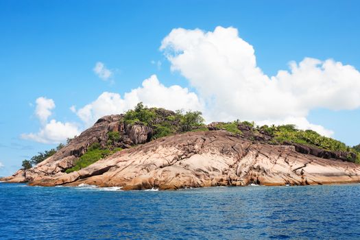 granite rocks of praslin in seychelles islands indian ocean