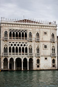 venitian palace of the grand canal in the beautiful city of venice in italy