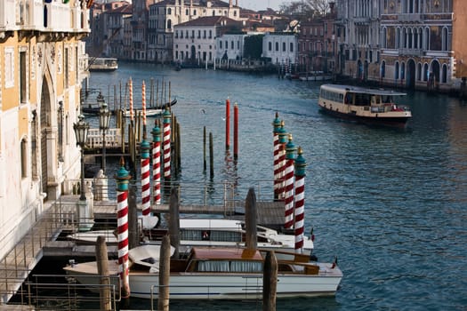 grand canal in the beautiful city of venice in italy