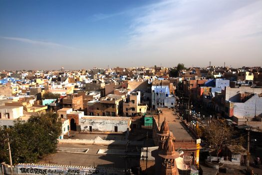 aerial view of city of Bikaner rajasthan state in india