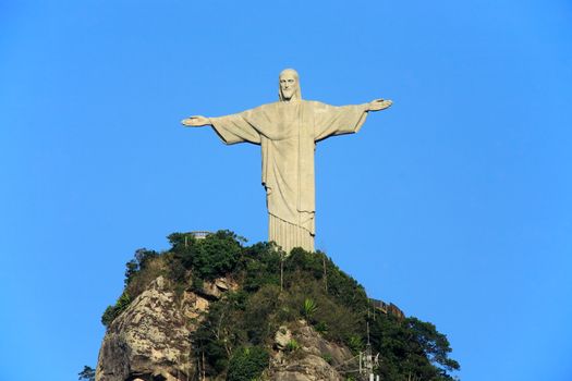 corcovado christ redeemer in rio de janeiro brazil