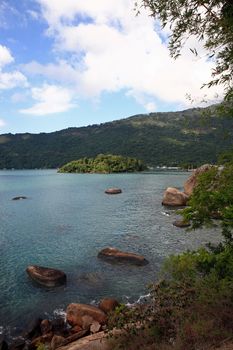 in the beautiful island of ilha grande near rio de janeiro in brazil