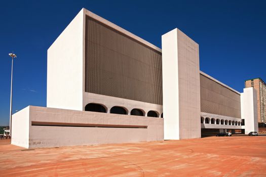 The Metropolitan Cathedral of Brasilia city capital of Brazil UNESCO World Heritage site is an expression of the geniality of the architect Oscar Niemeyer