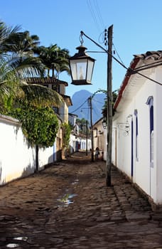 beautiful portuguese colonial typical town of parati in rio de janeiro state brazil