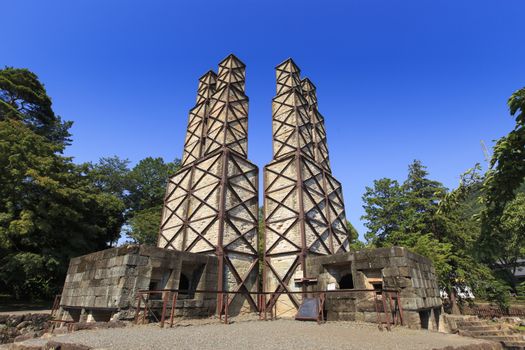 Nirayama Reverberatory furnace in Izunokuni, Shizuoka Japan. Heritage of Industrial Modernization of Japan.