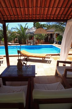 swimming pool in the resort in brazil