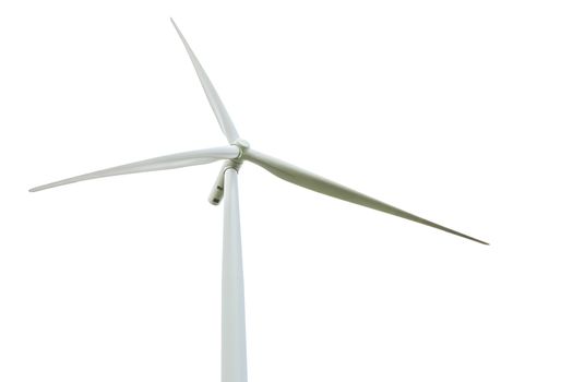 Wind Turbine Generator isolated on white background.