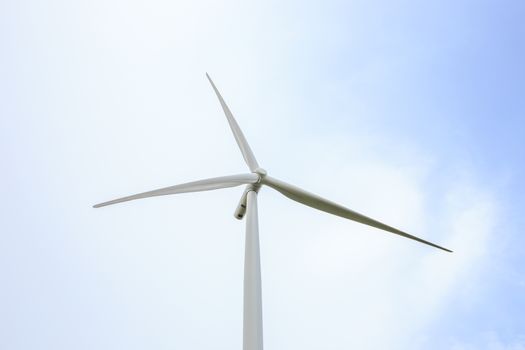 Wind Turbine Generator stand alone in afternoon.