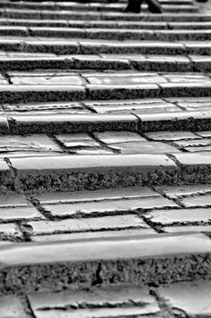 Steps of the Old Bridge, Mostar, Bosnia-Herzegovina