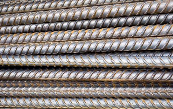 metal rod for construction background