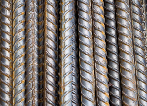 metal rod for construction background