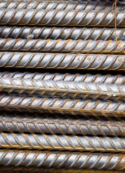 metal rod for construction background