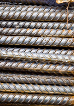 metal rod for construction background