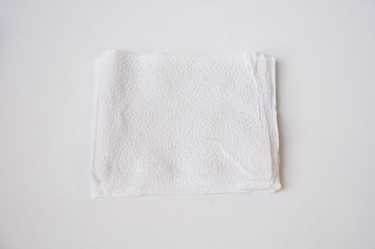 tissue paper on white background