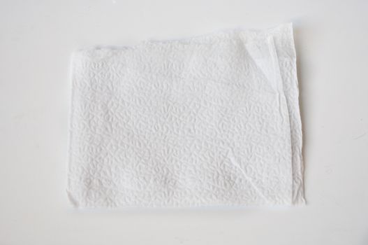 tissue paper on white background