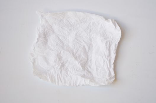 tissue paper on white background