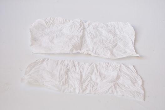 tissue paper on white background