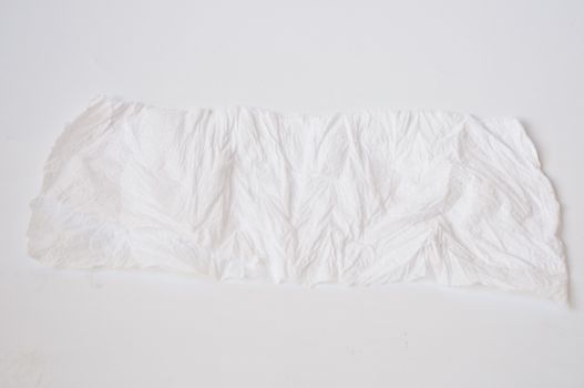 tissue paper on white background