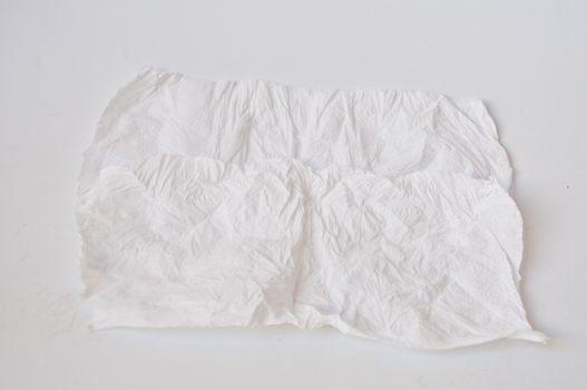 tissue paper on white background