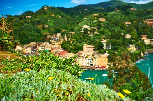 Portofino village on Ligurian coast in Italy