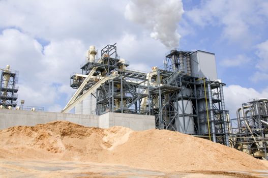 Woodchip production, industry 