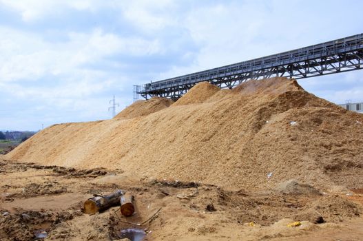 Woodchip production, industry 