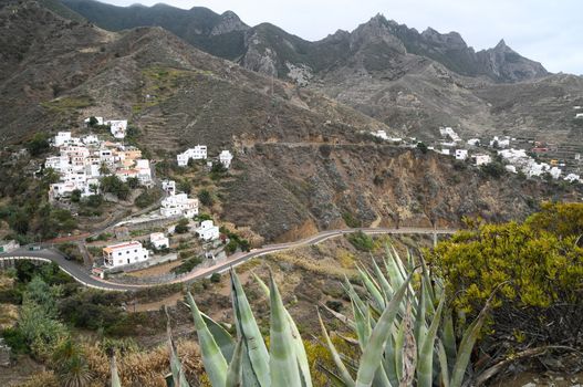 One Very Small Ancient Village in Canary Island Spain