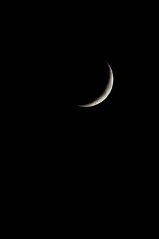 A Very Small Early Moon in the Deep of the Night