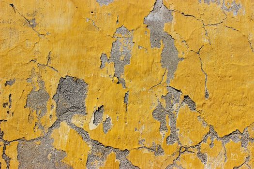 A Grunge Wall Background with Old Peeling Paint