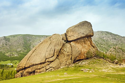 Turtle Rock in Terelj National Park Mongolia