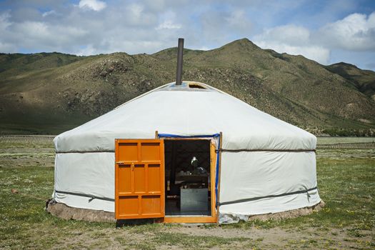 Typical Mongolian Yurt in Mongolia