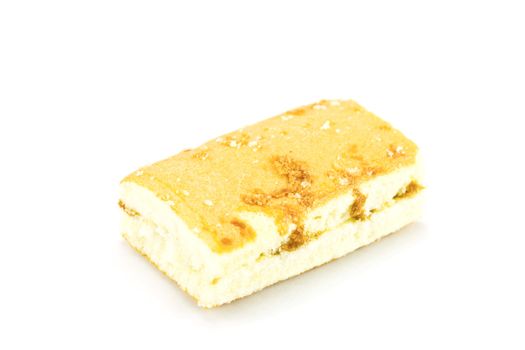 Sweet bread on a white background