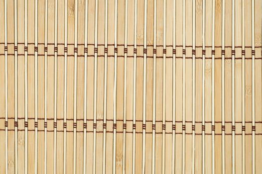texture of bamboo mat close up